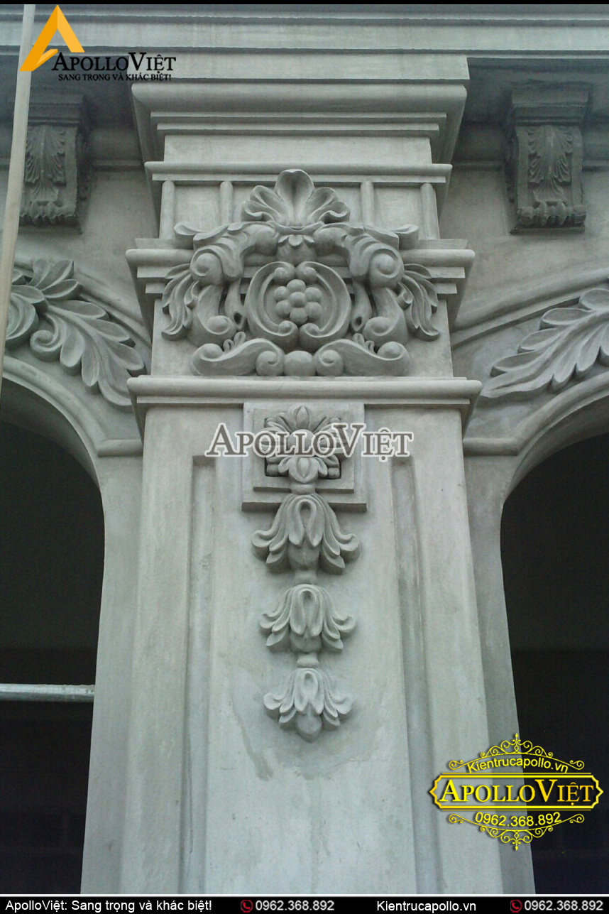 Thi công Đắp vẽ Hoa văn Phào chỉ, Phù điêu Tân cổ điển Đẹp mắt